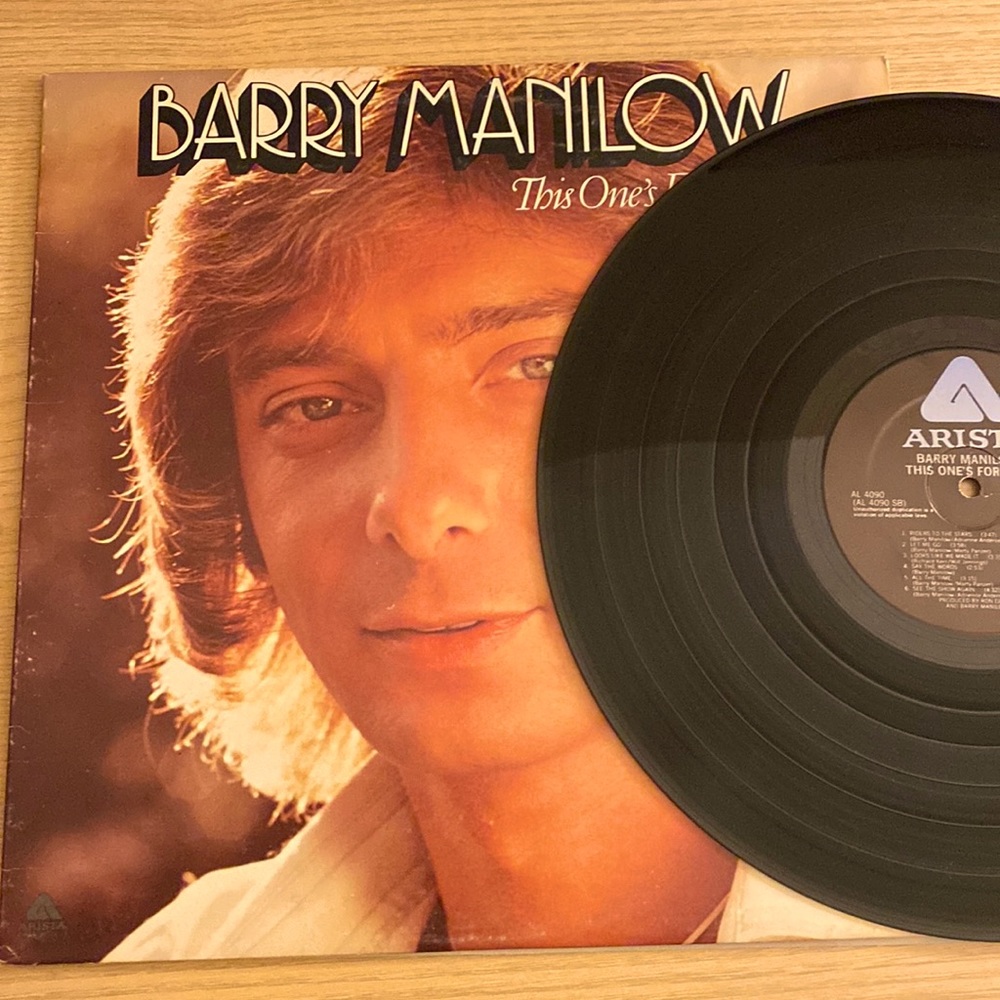 VTG Vinyl Lp 33 Barry Manilow This One’s For You Vintage Record 1976 197…
